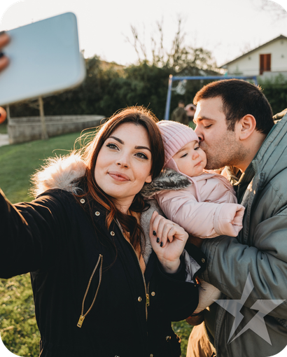 family with baby
