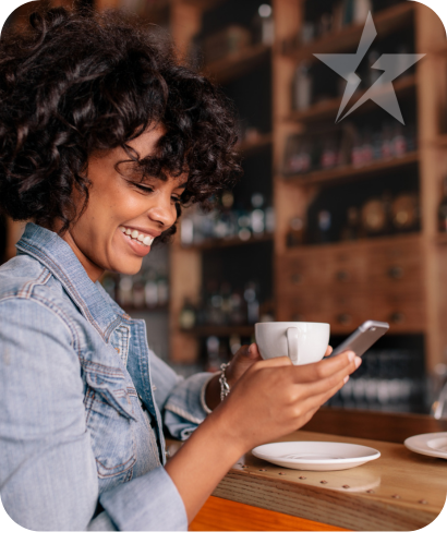 girl drinking coffee