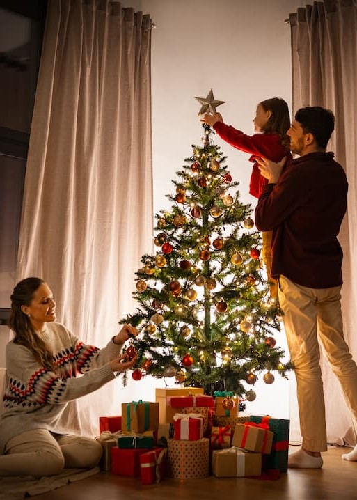 Family enjoying the joy of Christmas debt free after a debt consolidation from ECCU 