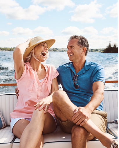 couple on boat